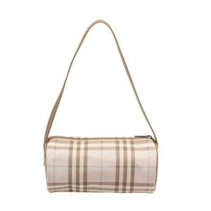 burberry london pink plaid purse